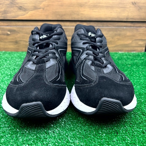 Fitville Rebound Core V1 Sneakers Men's 12.5W Black Leather Lace Up Low Top - Picture 3 of 16